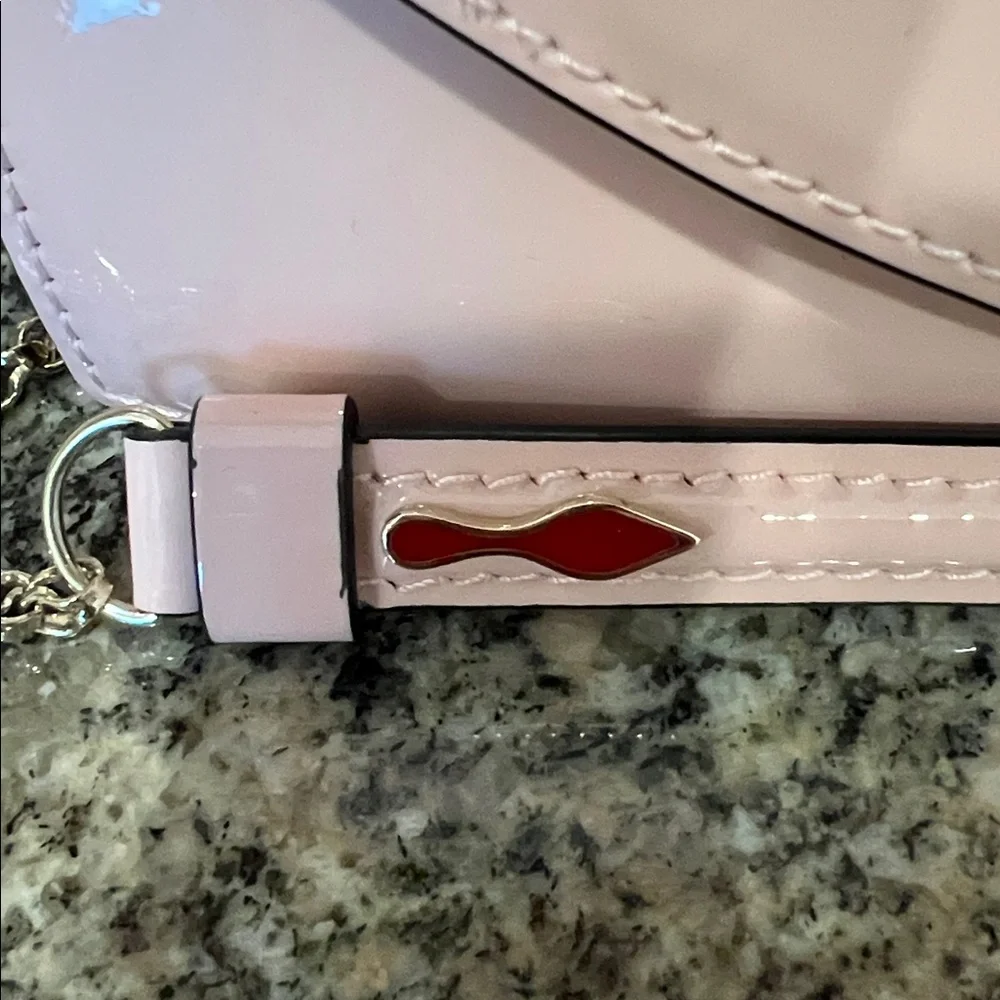 Christian Louboutin Loubi54 Patent Leather Clutch On A Chain